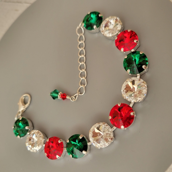 Austrian Crystal Bracelet in Shiny Silver - Picture 4 of 6